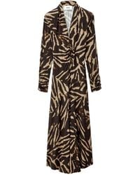 Ba&sh - Zahirah Midi-Jurk Met Lange Mouwen - Lyst
