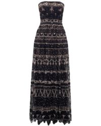 Saiid Kobeisy - Strapless Beaded-Tulle Maxi Dress - Lyst