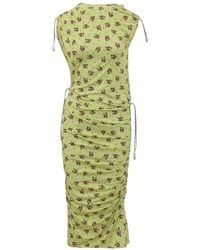 Coperni - Robe Froncée À Fleurs - Lyst