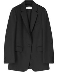 Dries Van Noten - Ruimvallende Wollen Blazer Met Visgraatpatroon - Lyst