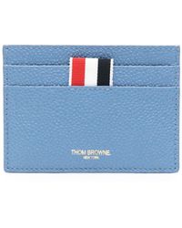 Thom Browne - 4-bar Rose-embroidered Leather Cardholder - Lyst