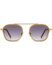 ZEGNA - Round-Frame Sunglasses - Lyst