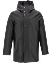 Rrd - Abrigo Double Rubber Floating Con Capucha Y Cierre De Presión - Lyst