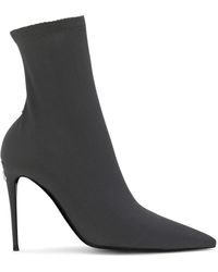 Dolce & Gabbana - Stretch Jersey Ankle Boots - Lyst