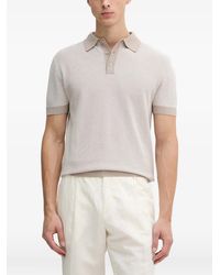 Guess - Honeycomb-Knit Short-Sleeve Polo Shirt - Lyst