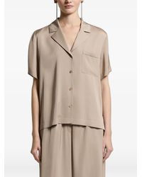 Peserico - Blouse Met Korte Mouwen En Zak - Lyst
