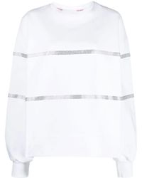 Gcds - Crystal-Embellished Cotton Sweatshirt - Lyst