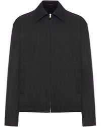 Gucci - Cotton Twill Jacket With Web Detail - Lyst