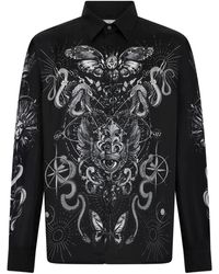Philipp Plein - Printed Silk Shirt - Lyst