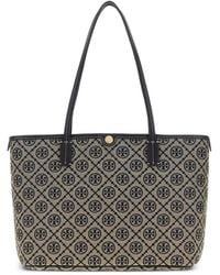Tory Burch - Bolso Shopper Con Monograma T En Jacquard - Lyst
