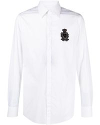 Dolce & Gabbana - Chemise en coton à patch logo - Lyst