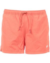 K-Way - Logo Beach Shorts - Lyst