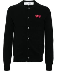 COMME DES GARÇONS PLAY - Heart-Logo Cardigan - Lyst