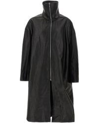 Rick Owens - Abrigo Dracucollar Con Cremallera - Lyst