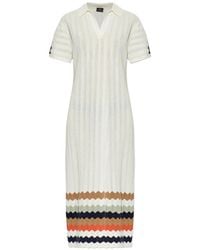 Paul Smith - Cotton Dress With Striped Pattern - Lyst