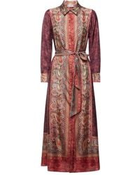 Pierre Louis Mascia - Maxi-Hemdkleid mit geometrischem Muster - Lyst