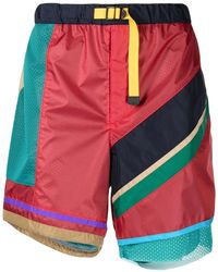 Kolor - Shorts Met Patchwork - Lyst