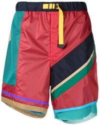 Kolor - Sport-Shorts Im Patchwork-Look - Lyst