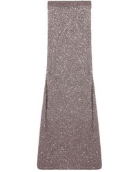 Balenciaga - Light/ Maxi Skirt With Sequins - Lyst