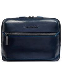 Piquadro - Leather Crossbody Bag - Lyst