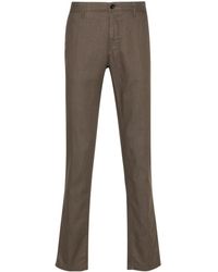 Incotex - Logo-embroidered Trousers - Lyst
