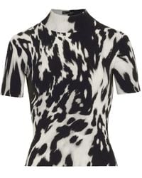 Oscar de la Renta - T-Shirt A Coste - Lyst