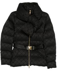 Elisabetta Franchi - Quilted Belted Jacket - Lyst