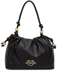 Love Moschino - Bead-Embellished Ruched Tote Bag - Lyst