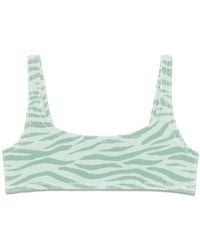 MC2 Saint Barth - Zebra-Print Bikini Top - Lyst