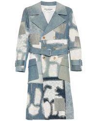 Junya Watanabe - Trench Denim Con Design Patchwork - Lyst