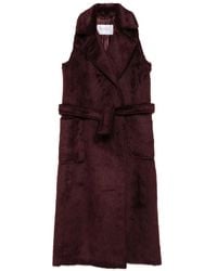 Max Mara - Abbozzi Belted Sleeveless Coat - Lyst