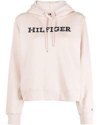 Tommy Hilfiger - Logo-embroidered Cotton Hoodie - Lyst