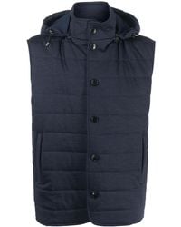 Manzoni 24 - Hooded Padded Gilet - Lyst