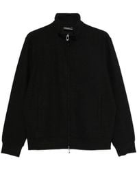 Emporio Armani - Allover Logo Zipped Sweatshirt - Lyst