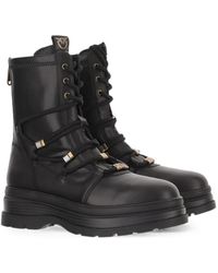Pinko - Lace-Up Platform Ankle Boots - Lyst