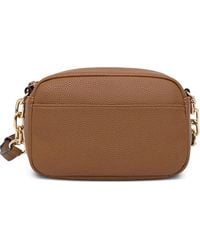 Liu Jo - Logo-Plaque Pebbled-Effect Shoulder Bag - Lyst