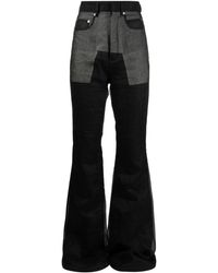 Rick Owens - Bootcut-Jeans mit hohem Bund - Lyst