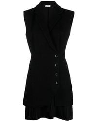 Sandro - Alexandrie Pleated Tweed Wrap Dress - Lyst