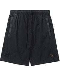 Alpha Industries - Shorts Con Applicazione Logo - Lyst
