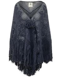 Chiara Is - Peonia Crochet-Knit Wool Shawl - Lyst