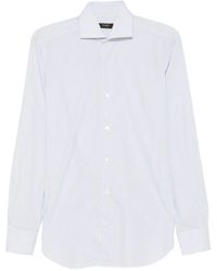 Barba Napoli - Hemd mit Mikro-Muster - Lyst