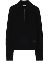 Burberry - Long-Sleeve Cashmere Polo Shirt - Lyst