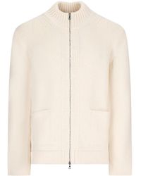 Fabrizio Del Carlo - Zip-Front Patch-Pocket Cardigan - Lyst