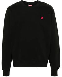 KENZO - Sweatshirt Mit Boke Flower-Patch - Lyst