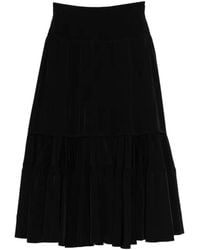 Y's Yohji Yamamoto - Tiered Ruffled Skirt - Lyst