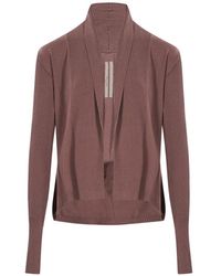 Rick Owens - Ribbed-Knit Shawl-Lapel Cardigan - Lyst