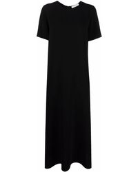 The Row - Short-sleeve Maxi Silk Dress - Lyst