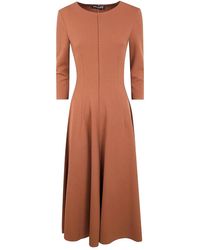 DR. HOPE - Three-Quarter Sleeve Flared Dress - Lyst