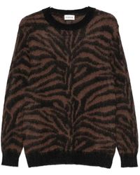 P.A.R.O.S.H. - Zebra-Pattern Wool Sweater - Lyst