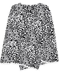 COMME DES GARÇON BLACK - Pullover mit Leoparden-Print - Lyst